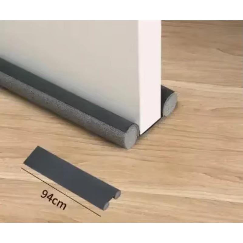 

93CM Flexible Door Gap Bottom Seam Sealing Bathroom Door Seal SoundProof Dust Strip Waterproof Guard Sealer Stopper Double Stick сірий