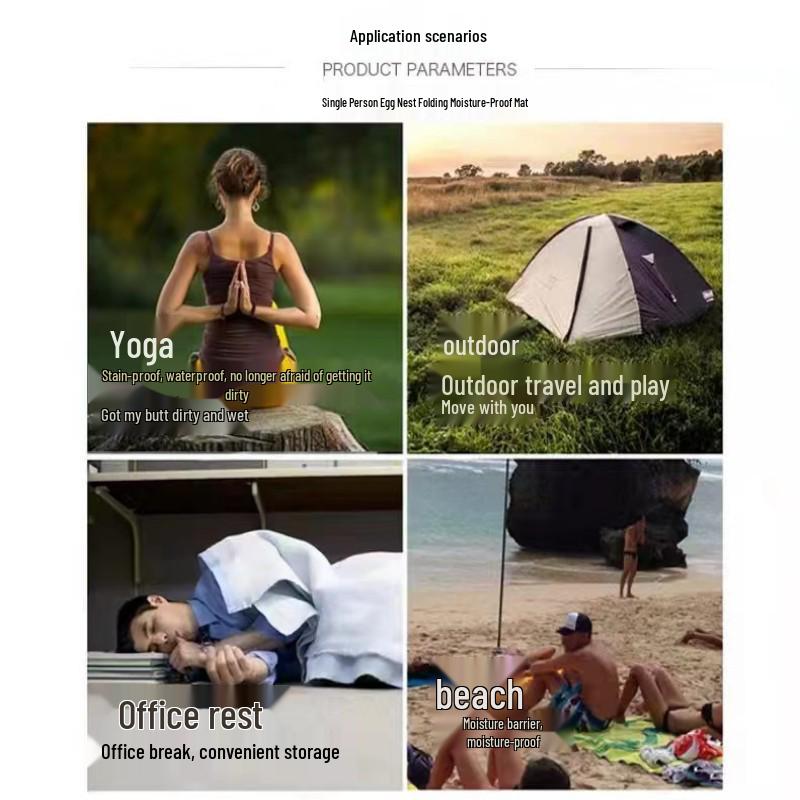 Portable Folding Waterproof Camping Mat – Thick, Anti-Cold, and Anti-Dirty for Outdoor Use