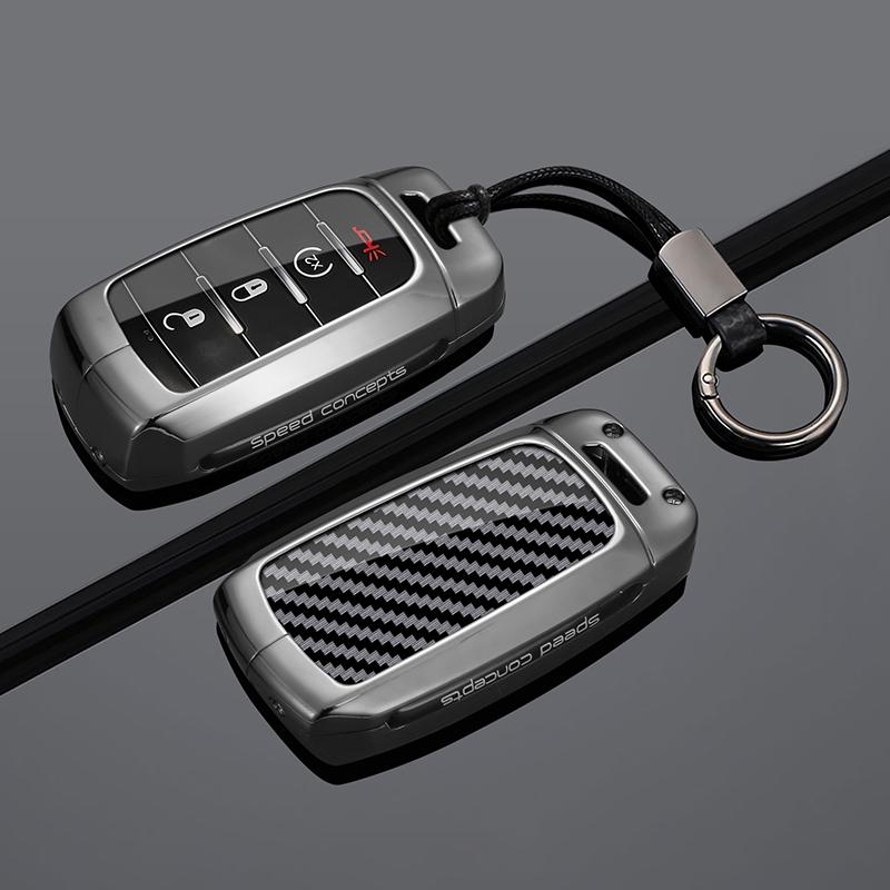 3/4/5/6 Buttons Car Remote Key Case Keychain Shell Fob for Dodge RAM1500 RAM2500 TRX RAM 1500 RAM3500 2019-2026 Metal Key Cover