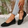 Women's Casual Flat Bean Shoes Autumn New Pointed Soft Sole Outer Wear Shallow Shoes