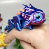 3D Printed Movable Salamander Toy with Jointed Hinges - Mini Simulation Baby Salamander Eyes - Popular Gift Item
