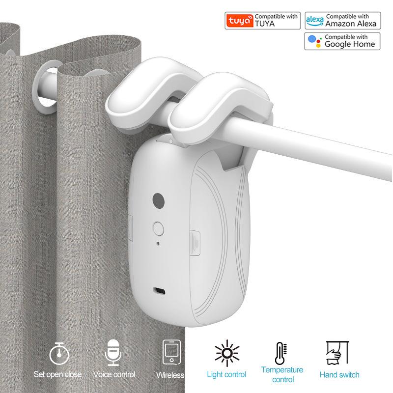 WiFi Curtain Robot, Smart Home Curtain Assistant, Remote-controlled Automatic Smart Electric Curtain Motor