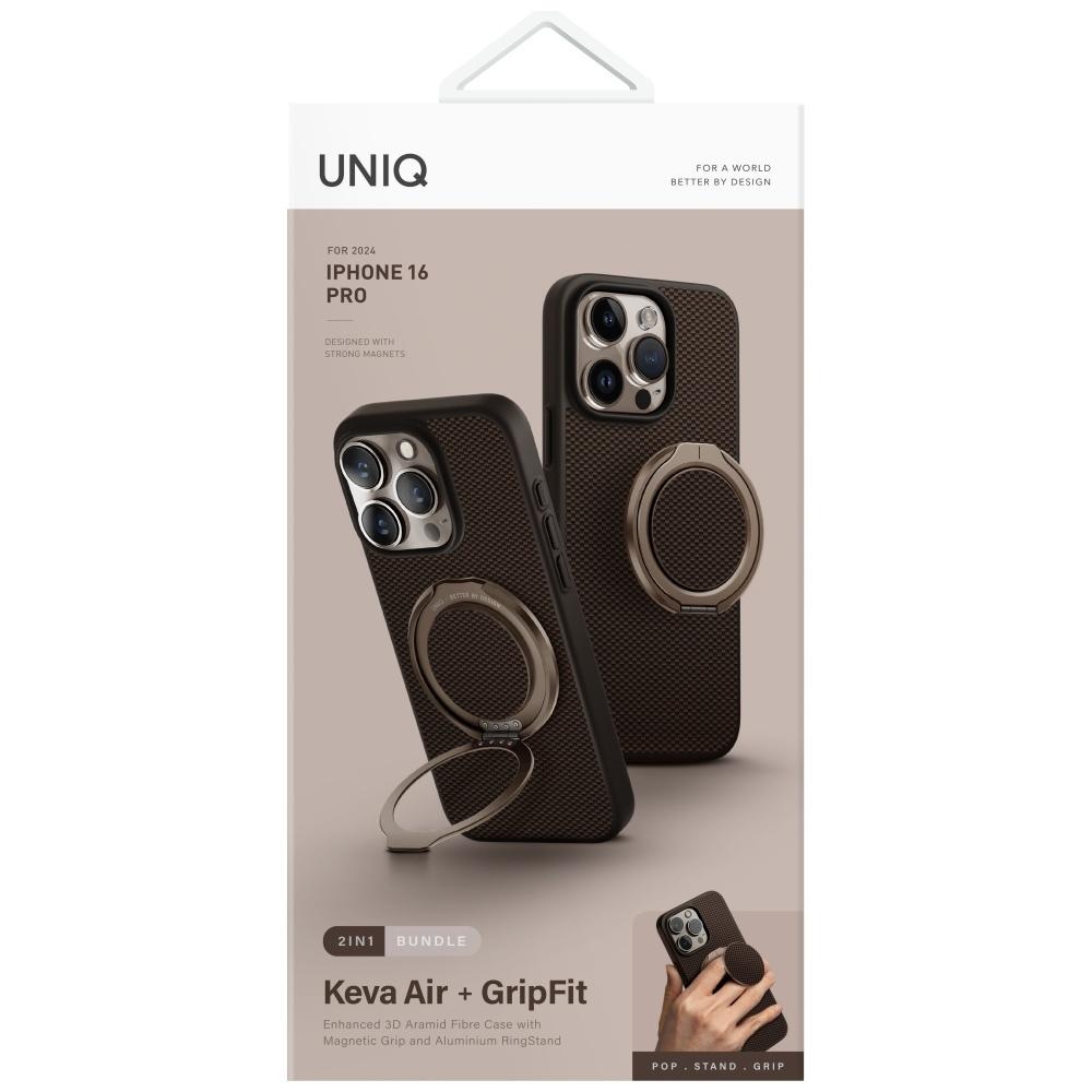 Etui do iPhone 16 Pro UNIQ Magclick GripFit Brązowy