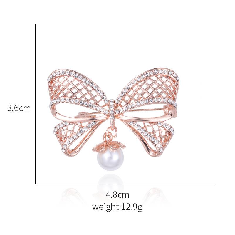 Korsage Schleife Brosche Anstecknadel Anti-Licht Kragenanstecker Damenbekleidung Zubehör