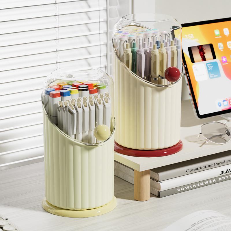 Flip Top Dustproof High-end Desktop Cosmetics Storage Tube