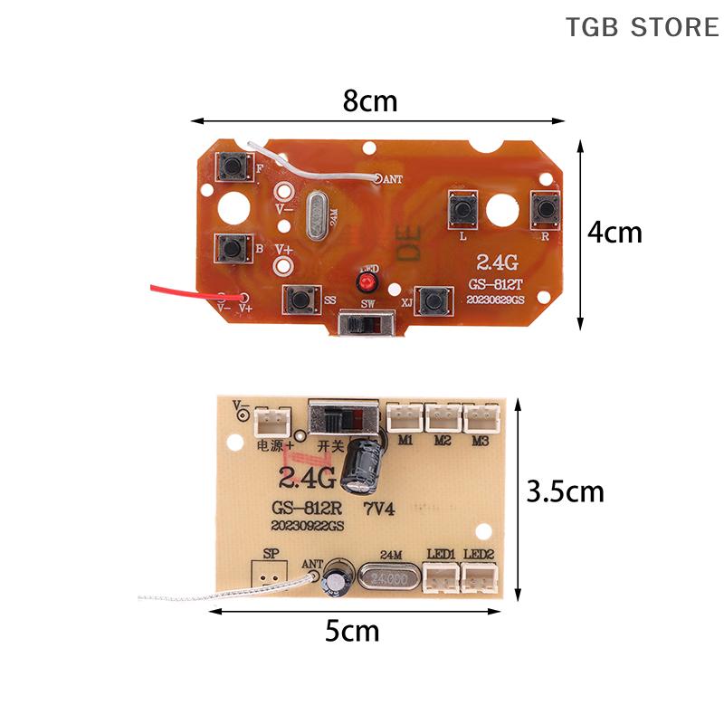 1Set 6CH 27MHz 2.4G Remote Control Circuit PCB Transmitter Receiver Board For RC Car Remote Control Toys Parts