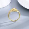 New Luxury Classic Sparkling Zircon Engagement Wedding Ring 18KGold Plated White Gold 4*6mm Horse Eye Fine Jewelry Party Gifts