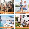 Reusable Outdoor Trash Bag Waterproof Folding Storage for Boating Camping Beach Activity Heavy Type Fabric Texture