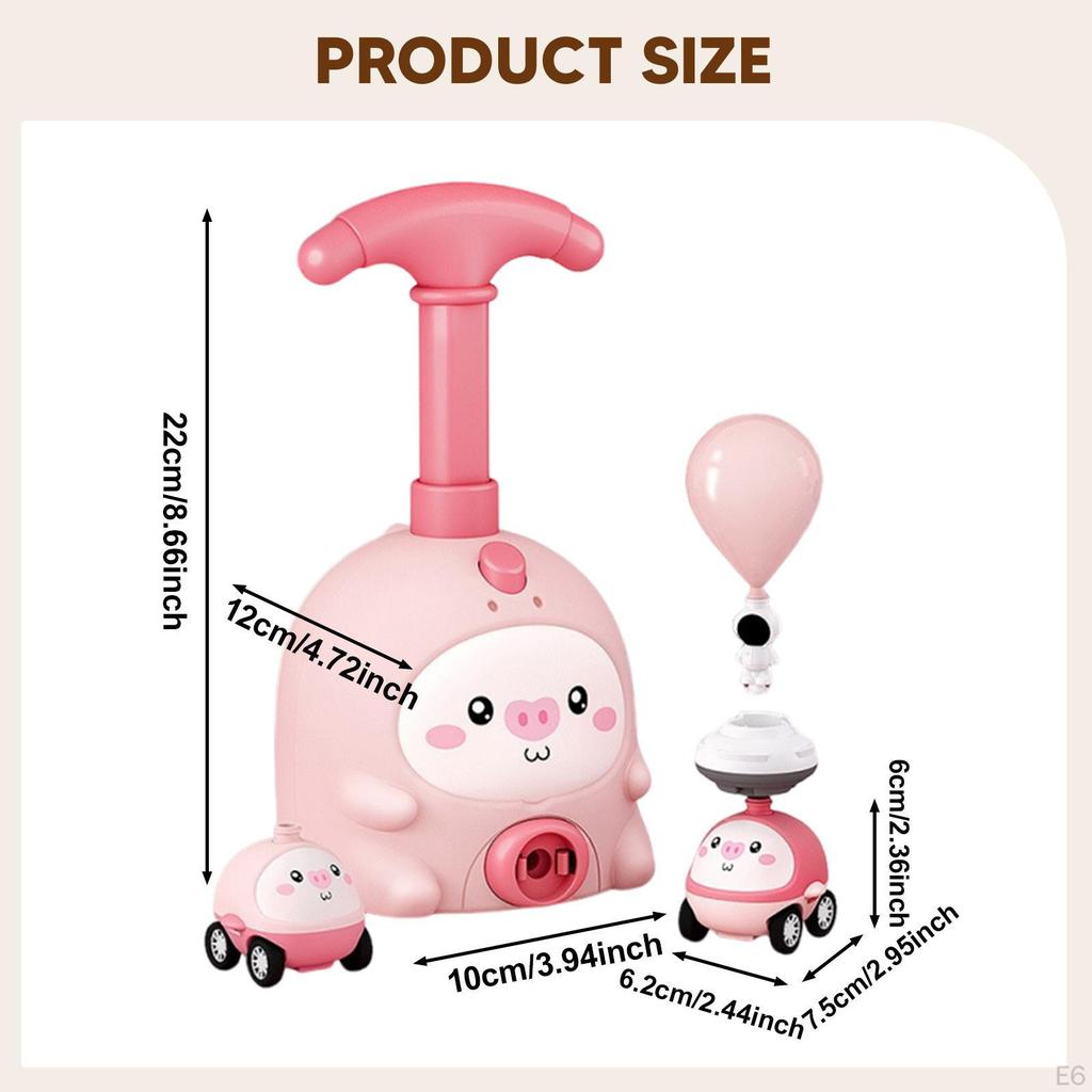 Balloon Car, Pump, Car Kit, Birthday Gift, Educational Toy for 3-4 Year Old Boys And
