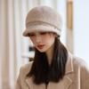 Autumn and Winter Hat Women's Fashion Duck Tongue Beret Fleece Ear Protection Warm Headhat