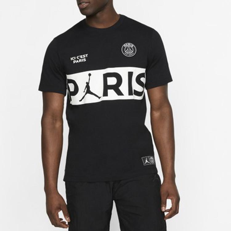 Jordan X PSG T Shirt Men's Black BQ8390-010