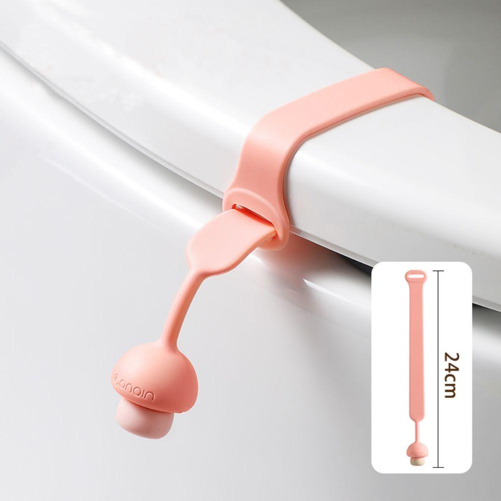 Silicone Toilet Seat Cover Lifters Portable Touch Free Toilet Lid Lifter Handle Durable Mushroom Shape Toilet Seat Pad Lifter