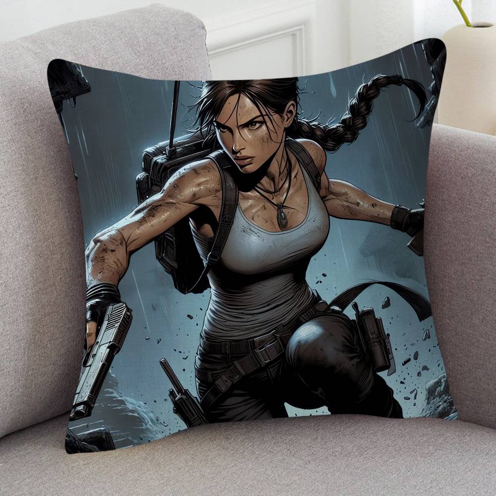 GAME Tomb Raider Pillow Gift Home Office Decoration Pillow Bedroom Sofa Car Cushion CoverPillow Case