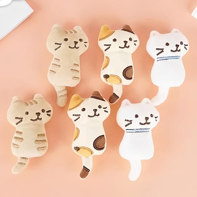 Colgante de Bolso de Peluche de Gatito Kawaii Mini Muñeco de Peluche de Gato Muñeco de Peluche de Dibujos Animados Amuletos para Bolso Juguete de Peluche de Animal Suave Regalo para Niña Estudiante