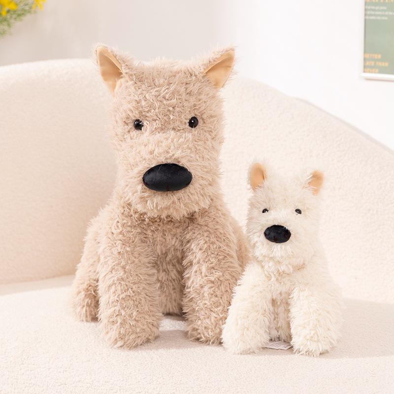 Cute West Highland Dog Doll Plush Toy Puppy Dog Backpack Girls Crossbody Bag Children's Ragdoll