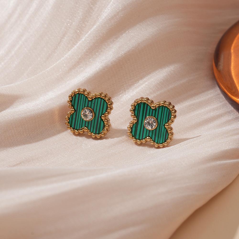 Four-leaf Clover Earrings Fashion Luxury Classy Women's Earrings