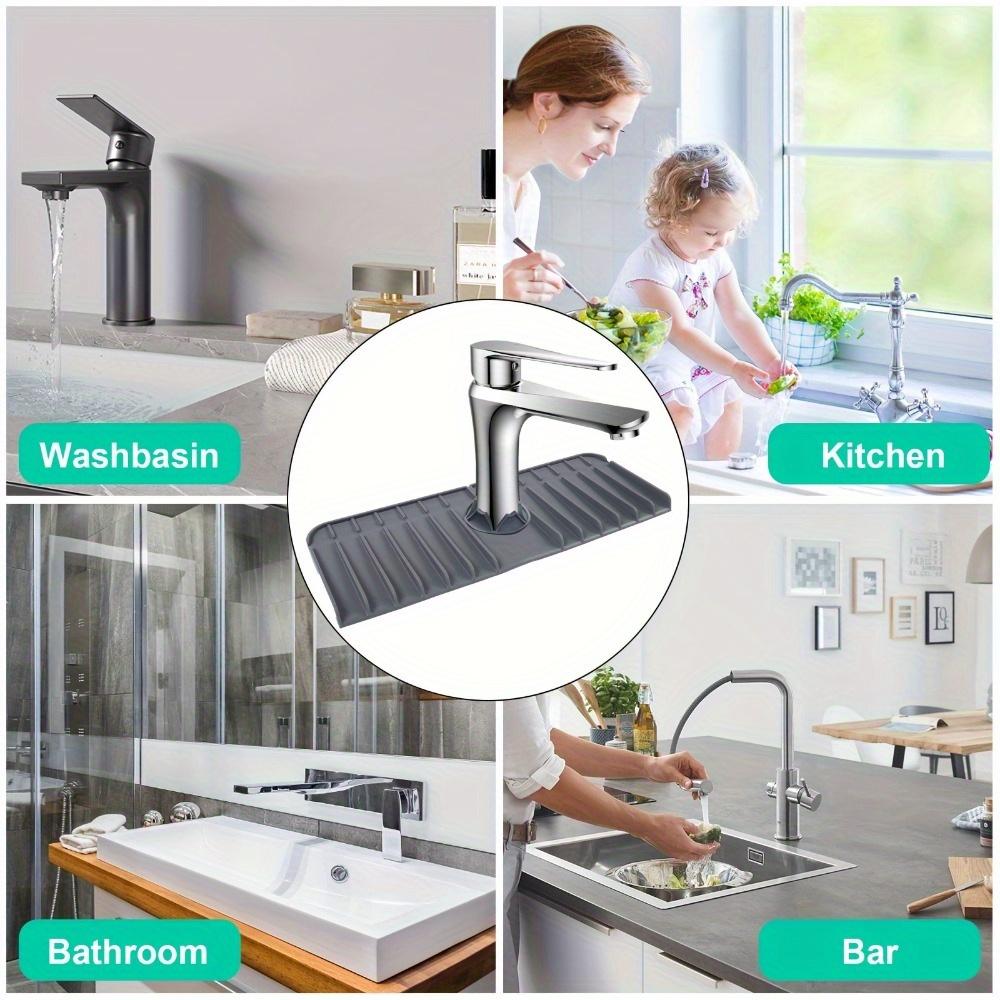 Food Grade Silicone Faucet Splashproof Water Pad Absorbent Pad Sink Anti-spray and Drain Water Retaining Pad Kitchen Accessories