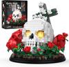 High-Quality 582Pcs High-Quality Gothic High-Quality Skull High-Quality Roses Tiny Scale High-Quality Building High-Quality Blocks High-Quality