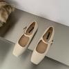 Fashion SUOJIALUN Spring New Women Flat Shoes Fashion Gold Ladies Soft Flat Heel Mary Jane Shoes Casual Outdoor Dress Ballerinas Shoes