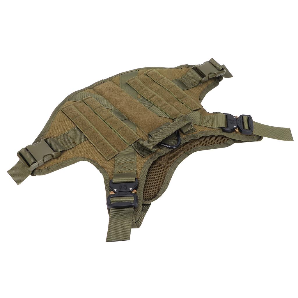 Pet Military Harness Chest Back Velvet Material Suitable for Large and MediumSized Dogs(L )
