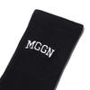 MAGOODGAN Athletic 9401 Logo Embroidered Black Sports Socks