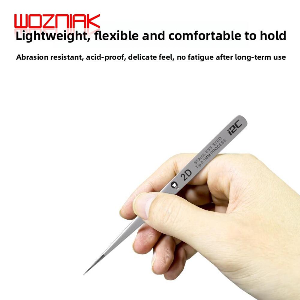 I2C 3D Superalloy Tweezers Stainless Steel High-precision Pointed Mobile Phone Repair Tool Ultra Hard Flying Wire Tweezers