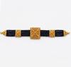TreegoArt Uttarakhand Traditionelles Handgefertigtes Choker-Halskette Mit Goldarbeit Guloband Für Frauen - Packung Mit 1