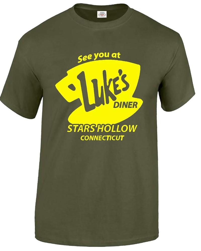 Lukes diner tshirt funny retro mens gilmore vintage gift novelty idea top tee 2XL