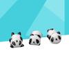 3Pcs Cute Panda Chopstick Pillow Ceramic Holder for Table Organization Animal Themed Kitchen Dining Decorative Accessory