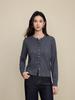 Romantic Cherry Embroidered Wool Knit Cardigan - Women's French Style