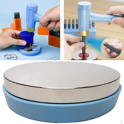 Stalen bankblok - 3" ronde professionele juwelierstool met antislip zachte rubberen basis voor metaal