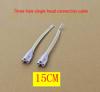 LED Tube Connector: T4/T8/T5 Extension Cord with Double Plug Adapter for Fluorescent Lamp Holders