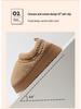Women's Plush Cotton Slippers - Warm Indoor/Outdoor Winter Shoes 2024