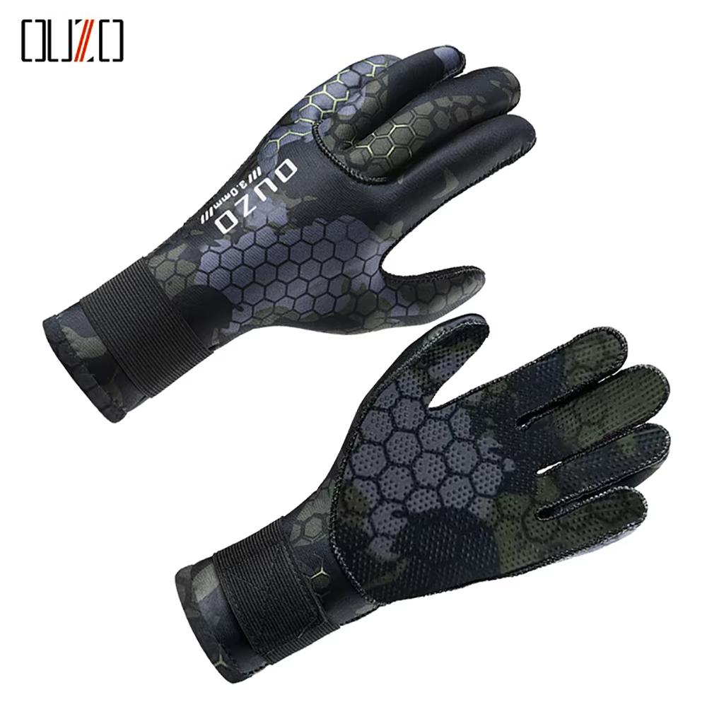 3mm Neoprene Diving Gloves Anti Slip Camo Scuba Diving Gloves Surfing Gloves For Spearfishing Swimming Rafting Kayaking S