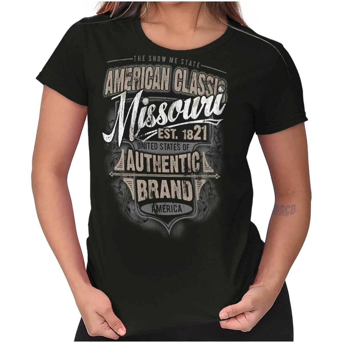 Missouri MO Classic Home State Souvenir Gift Womens Top Junior Graphic Tee XS