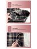 Women's Plaid Velvet-Lined Wide-Leg Pants - Autumn/Winter 2025 Retro Style