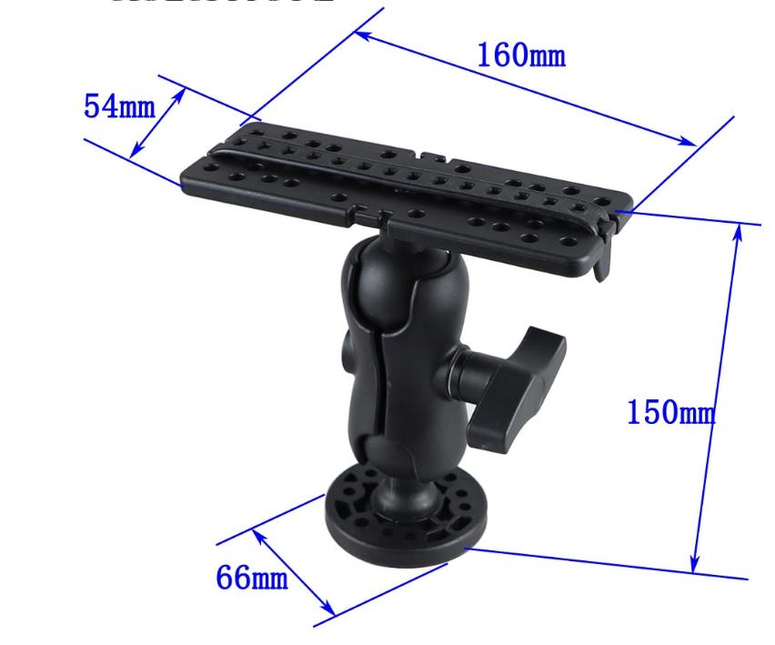 Swivel Fish Finder Mount Base GPS Electronics Fishfinder Holder Mounting Stand Plate GPS Navigation Fish Finder Bracket For Boat