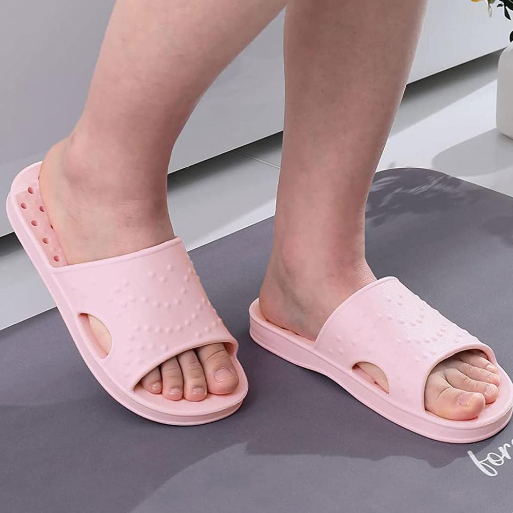 Fashion Comwarm Shower Slides For Women Men Soft Bathroom Flats Shoes Couple House Non-Slip Slippers Light Quick Drying Pool Beach Slide