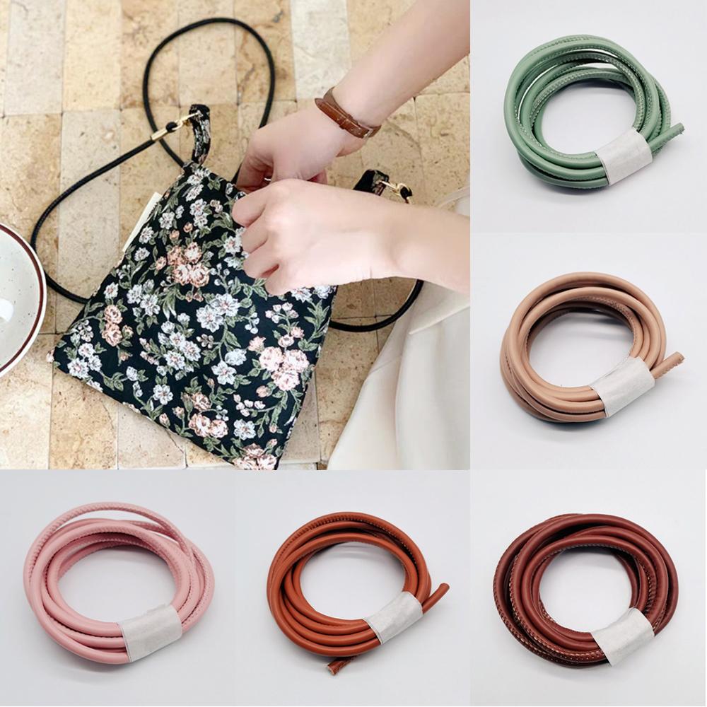6mm Kleur 5M Kern Touw Natuurlijk Rubber Leer DIY Koorden Ambachtelijk Garen Leer Koord Zeer Veerkrachtige Buis Elastische Band