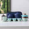 Light Luxury Hand-painted One Pot Three Cups High-end Travel Tea Set Portable Set Teapot Teacup Business Commemorative Gift