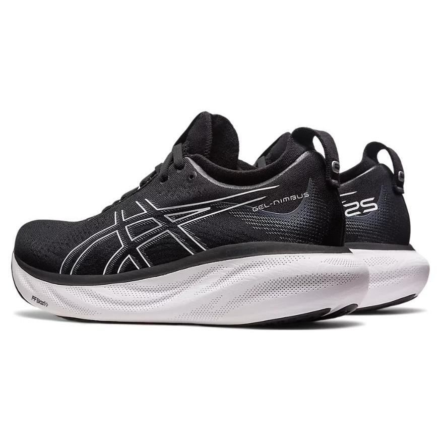 New Asics Gel Nimbus 25 Wide 'Black Pure Silver' Women's 1012B437-001