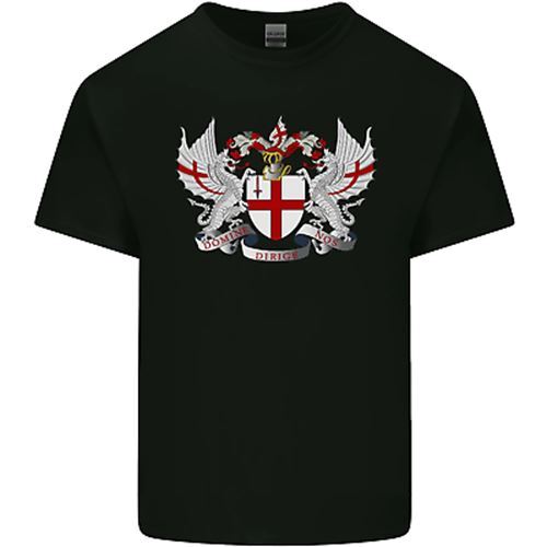 London Coat of Arms England St Georges Day Mens Cotton T-Shirt Tee Top 2XL