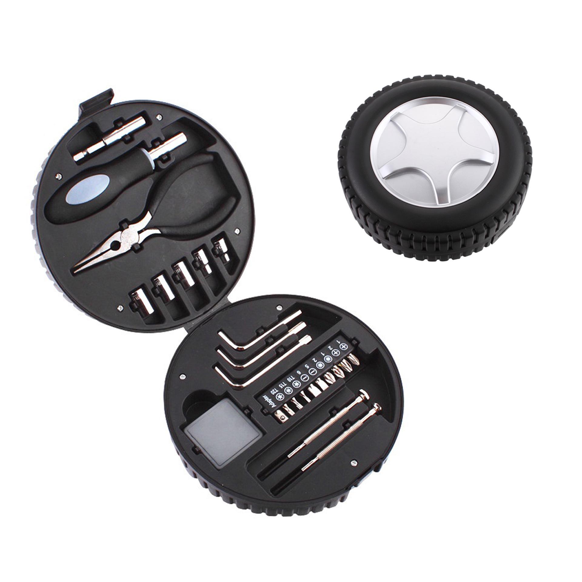 

24-Piece Tire-Shaped Tool Set чёрный