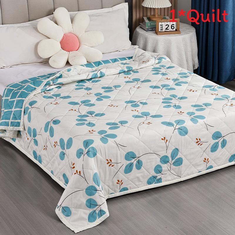 Summer Plant Animal Pattern Prints Duvet Quilt Bedding For Student Washable Room