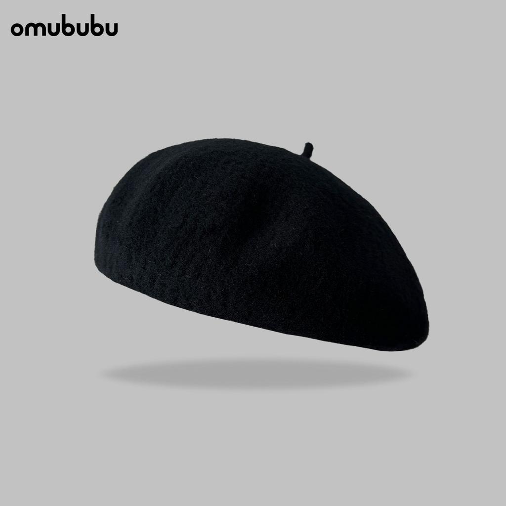 New Hollow Pure Wool Beret Women's Autumn and Winter Warm Wool Knitted Hat Showing Small Face and Big Head Circumference Hat