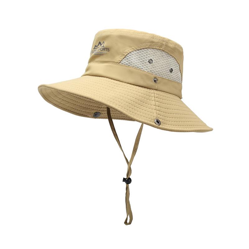 

Солнцезащитная рыболовная шляпа, летняя дышащая сетка, походные кепки, кепка с защитой от ультрафиолета, альпинистская кепка, мужская панама хаки