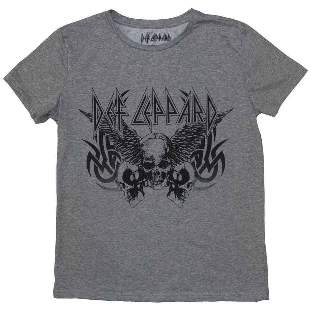 Def Leppard Ladies T-Shirt: Tribal Skull (Large) S