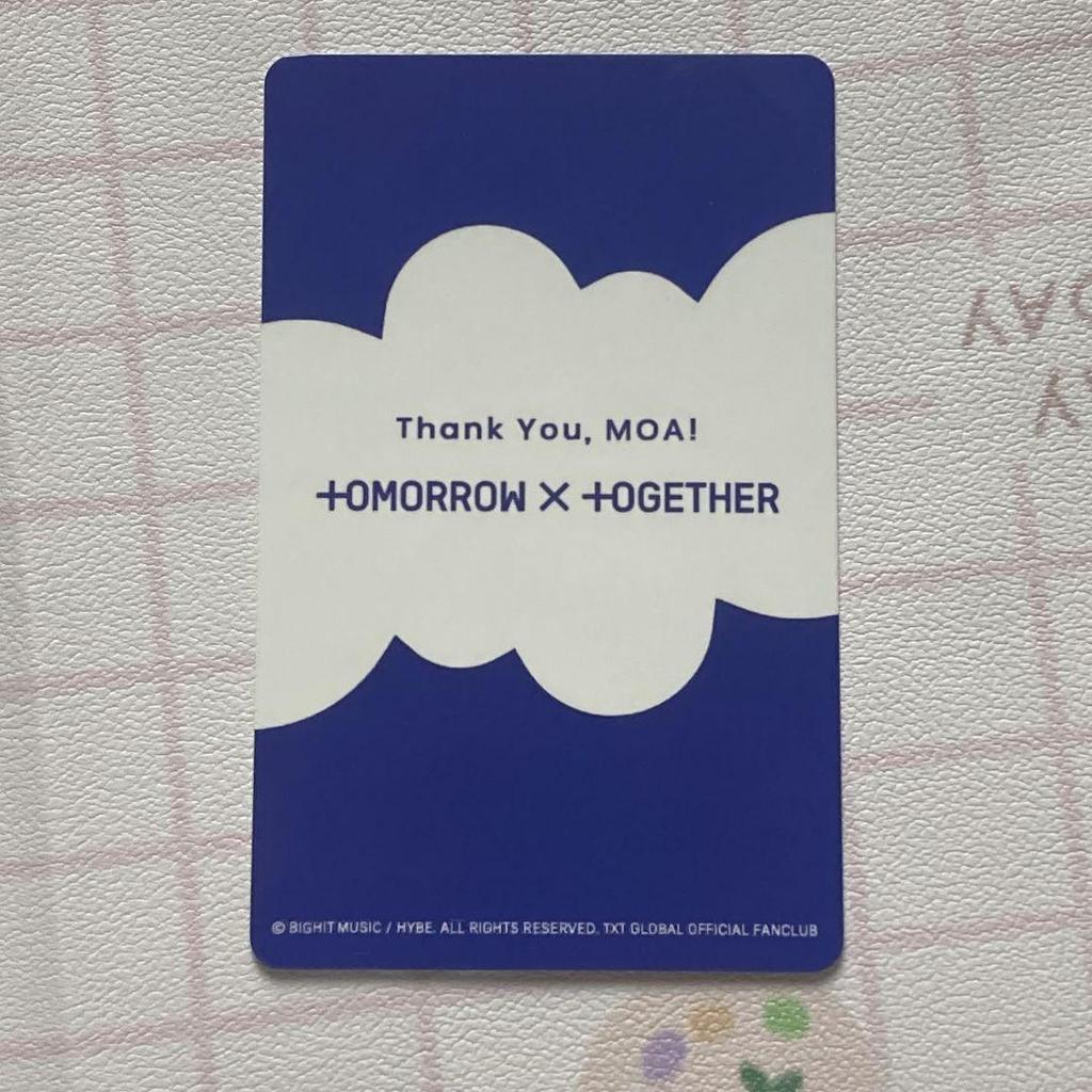[USED] TXT MOA Subin Happy Together Quiz Fc Trading Card