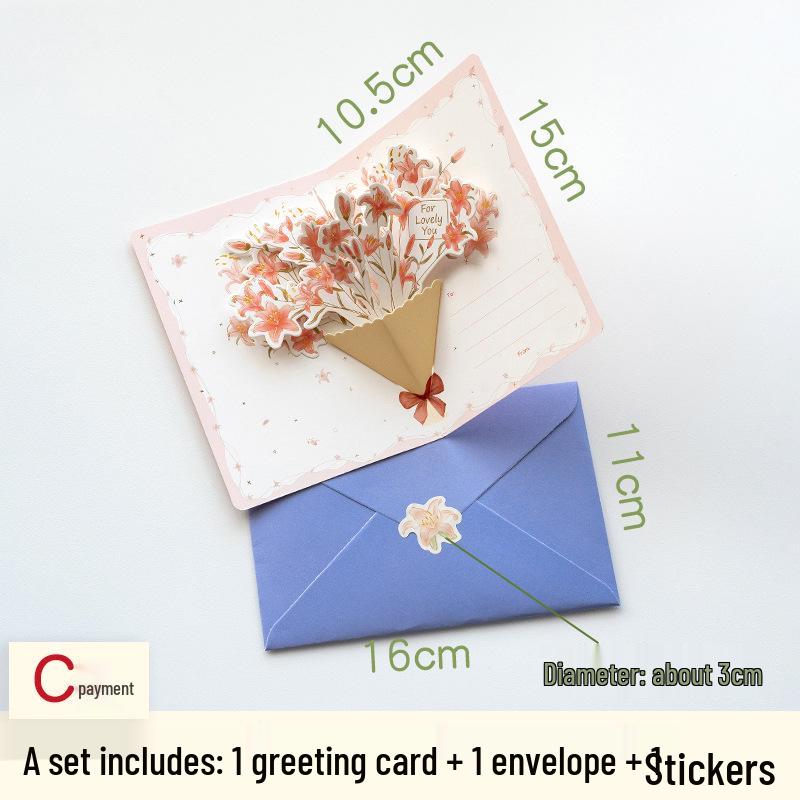 

3D Рождественская открытка-раскладушка с цветком: Спасибо ученика учителю