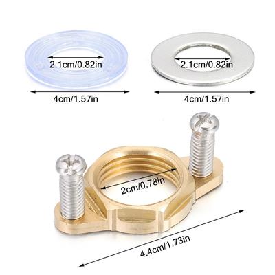 Ensemble Outil de Fixation Robinet Laiton Ensemble Kit Fixation Type O Écrou de Montage Kit de Réparation Robinet Capuchon Fixation Écrou de Blocage Circlip Rondelle